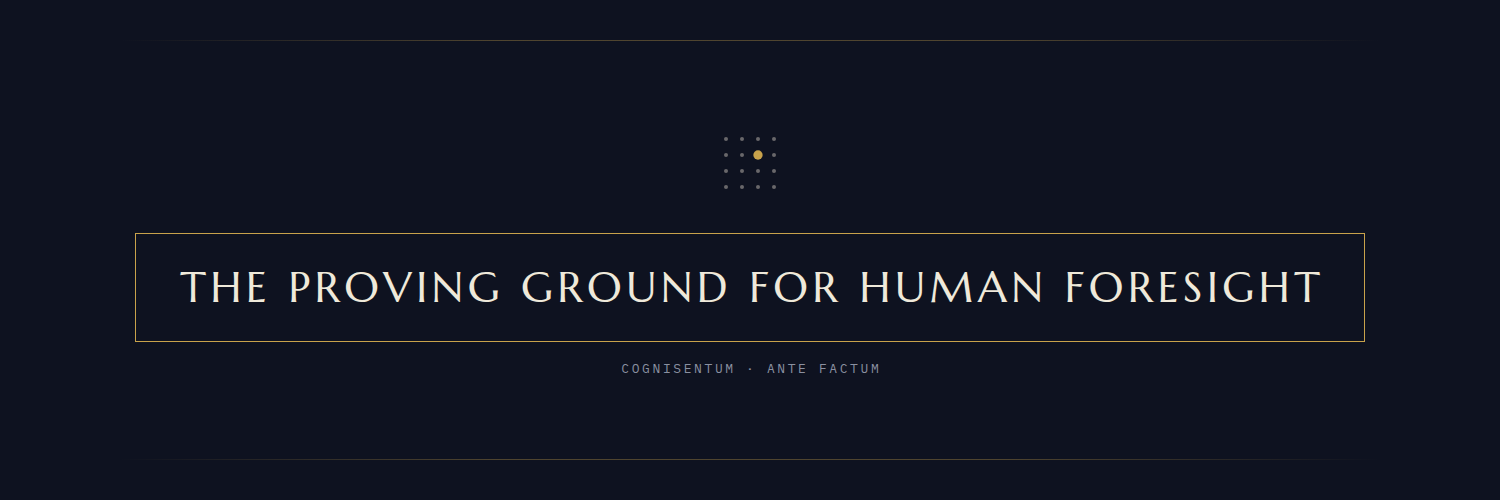 Cognisentum header — The Proving Ground — X