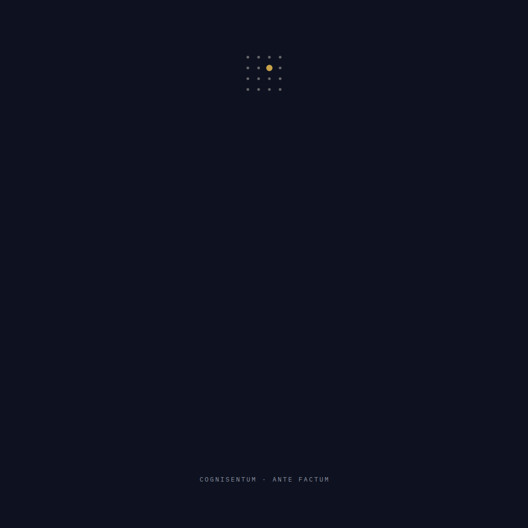 Cognisentum Instagram post — blank canvas