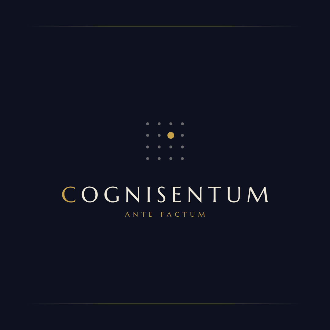 Cognisentum Instagram post — lockup